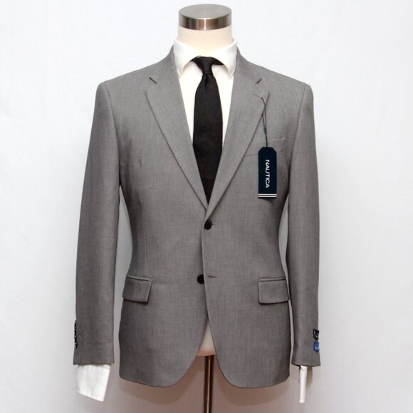 Nautica‎ Men's Suit Blazer Jacket Size 40S Grey D110643 - Picture 7 of 12